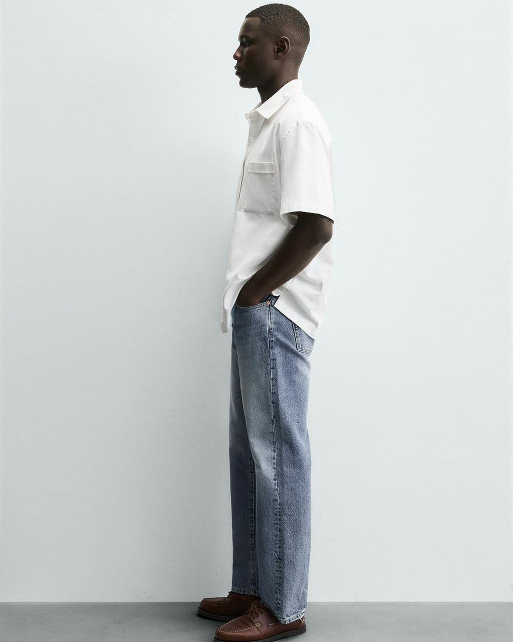 Zara Short Sleeve Cotton/Linen Shirt