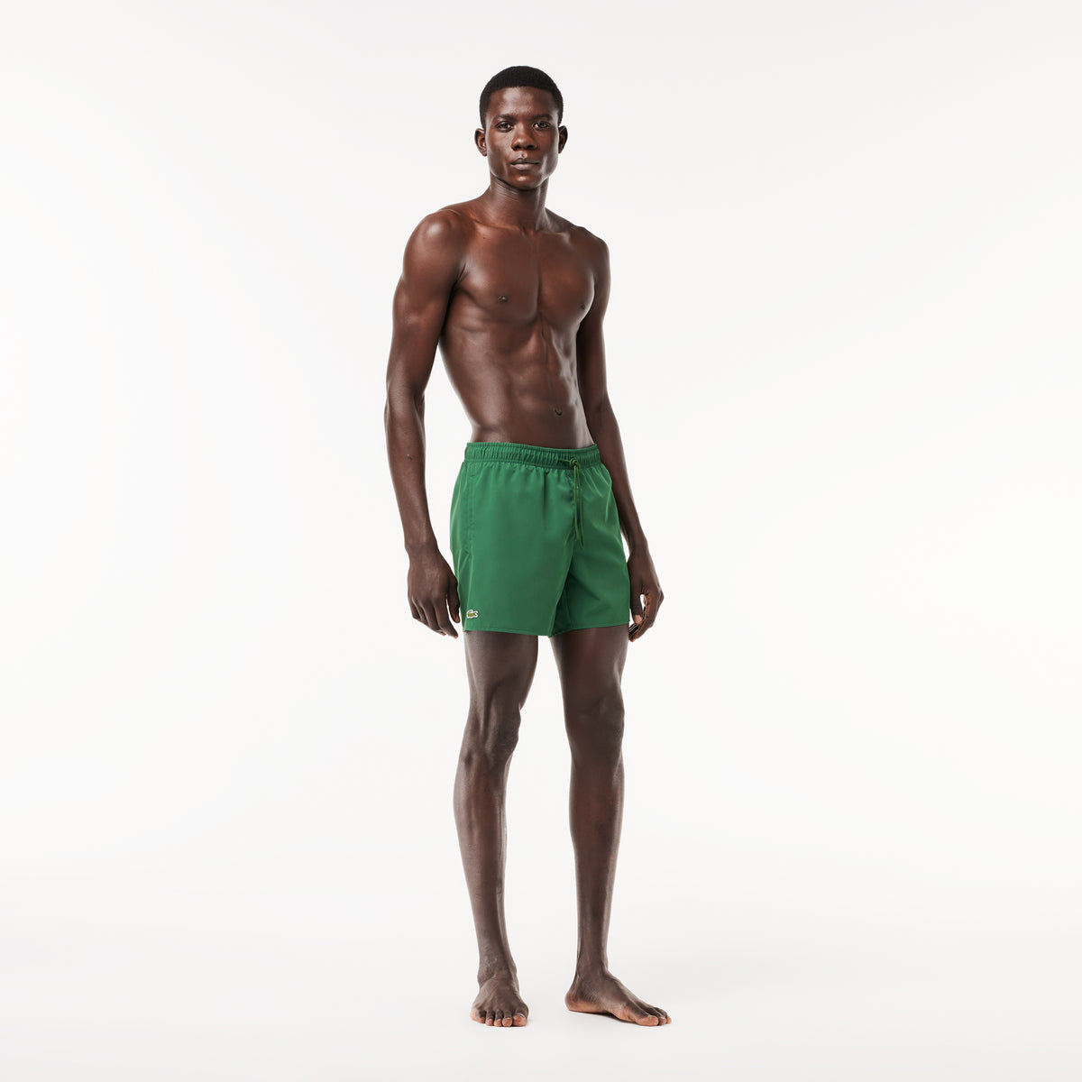 Lacoste Regular Fit Polyester Short In Green