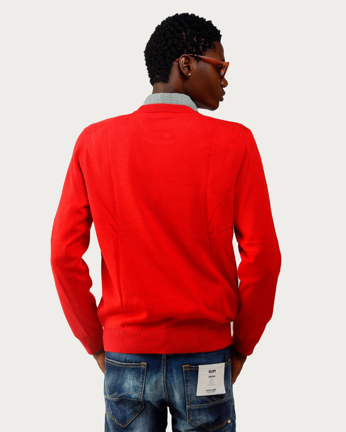 Lacoste Red Crewneck Sweatshirt