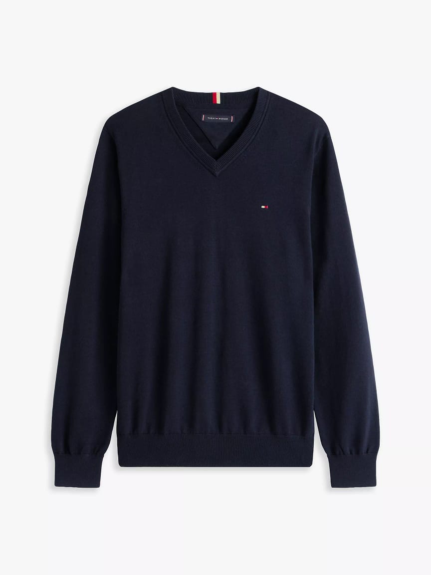Tommy Hilfiger V-neck Sweatshirt in Navy