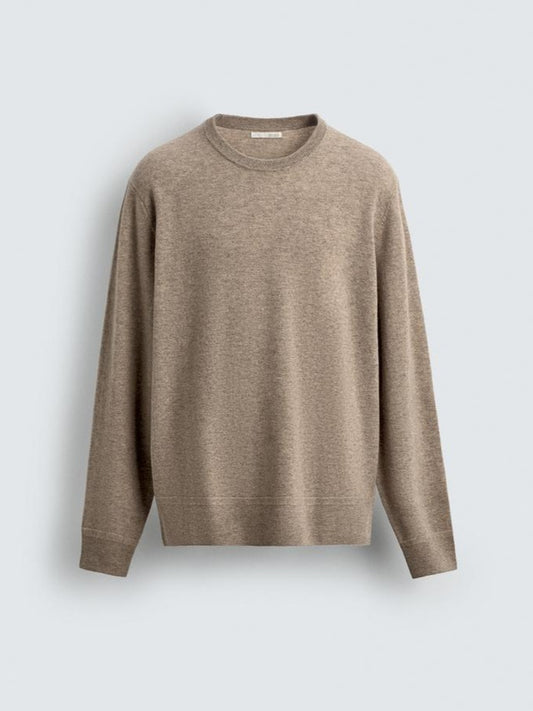 Zara Classic Fit Cashmere-Wool Blend Knit Sweater