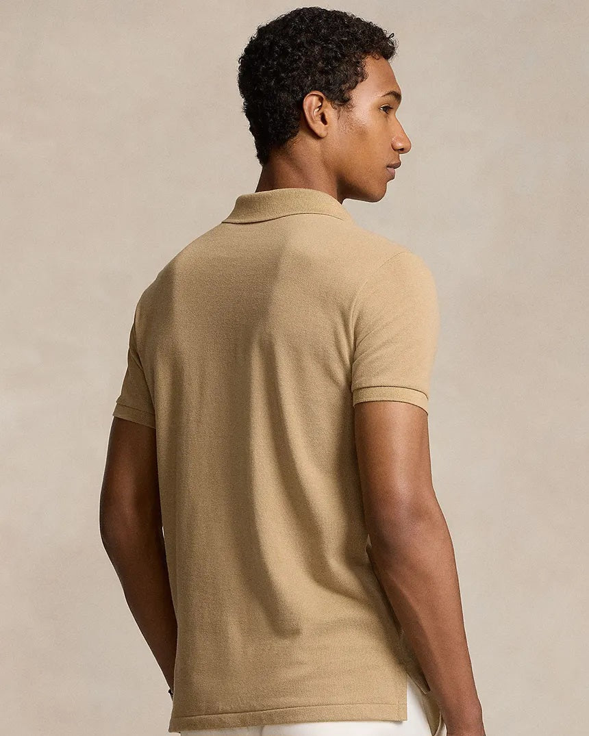 Polo Ralph Lauren Beige Mesh Polo Shirt