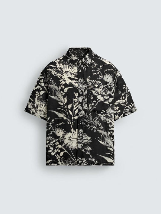 Zara Regular Fit Linen-Viscose Cactus Shirt