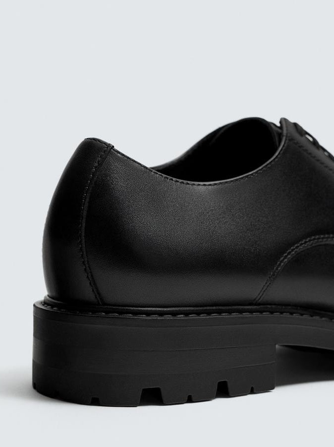 Zara Leather Derby Shoes