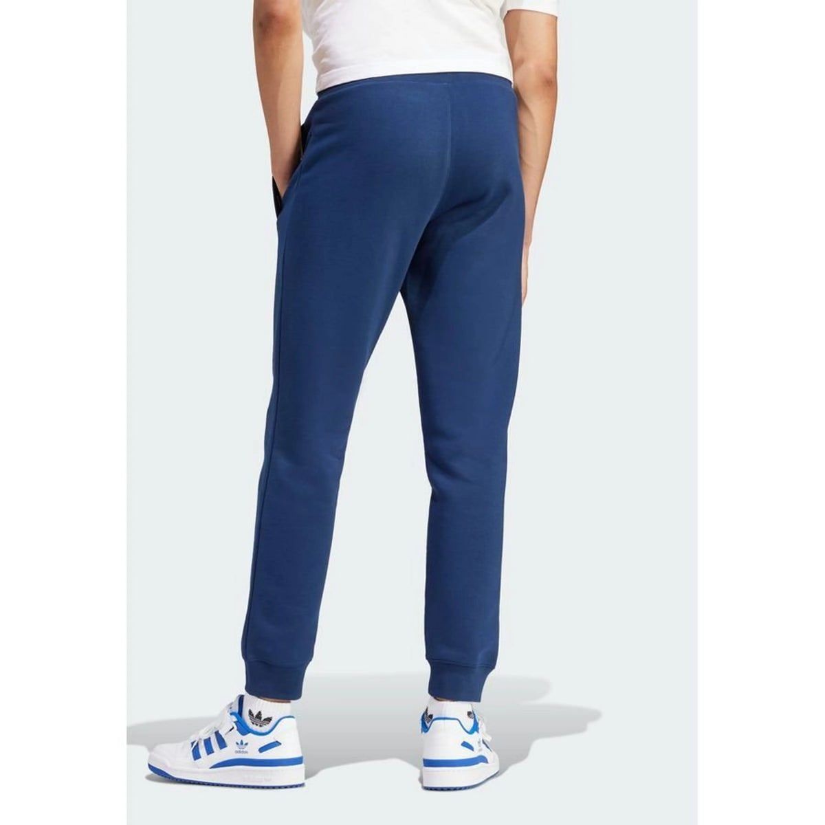 Adidas Regular Fit Trefoil Essential Fleece Jogger in Blue