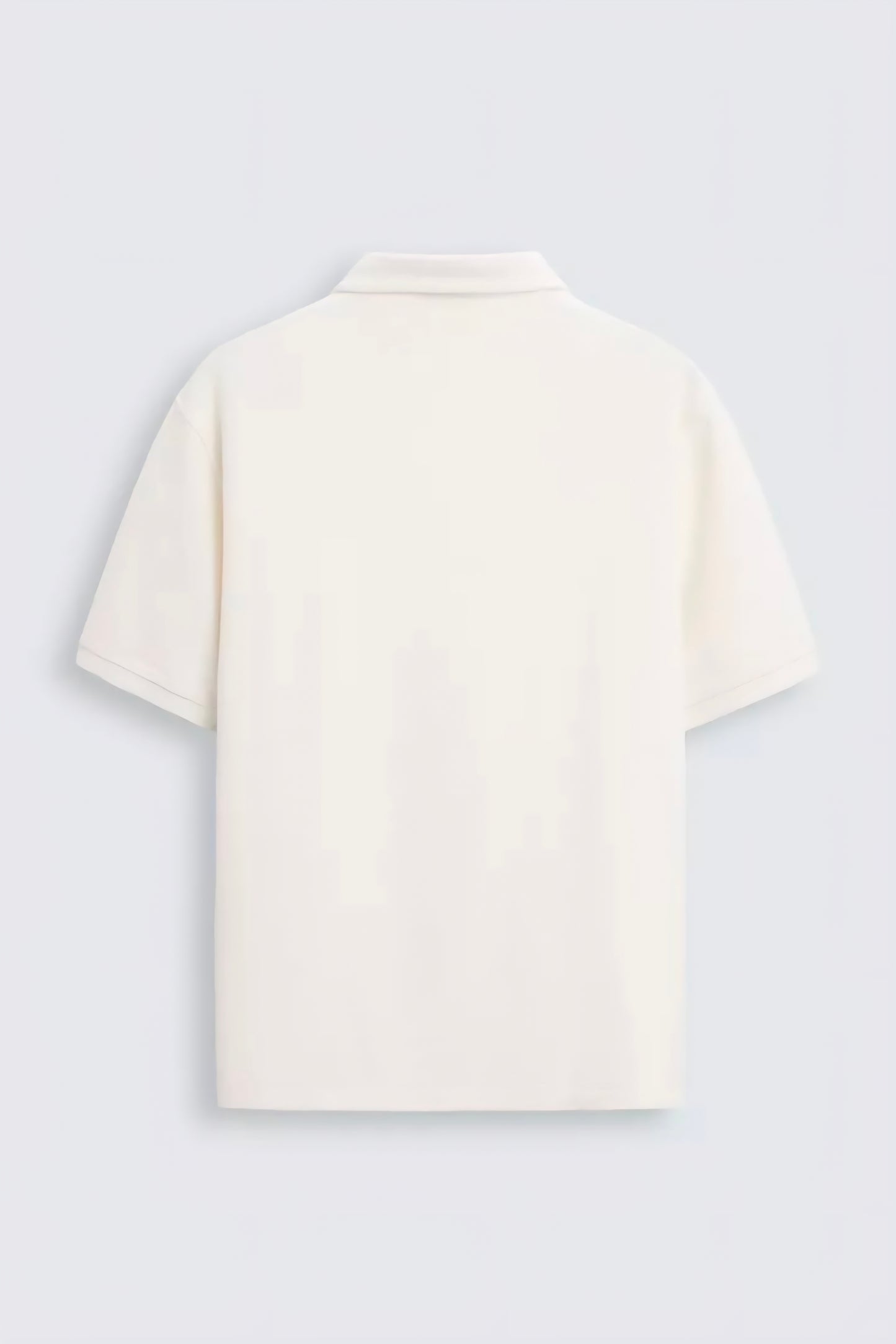 Zara Textured Polo Shirt in Beige