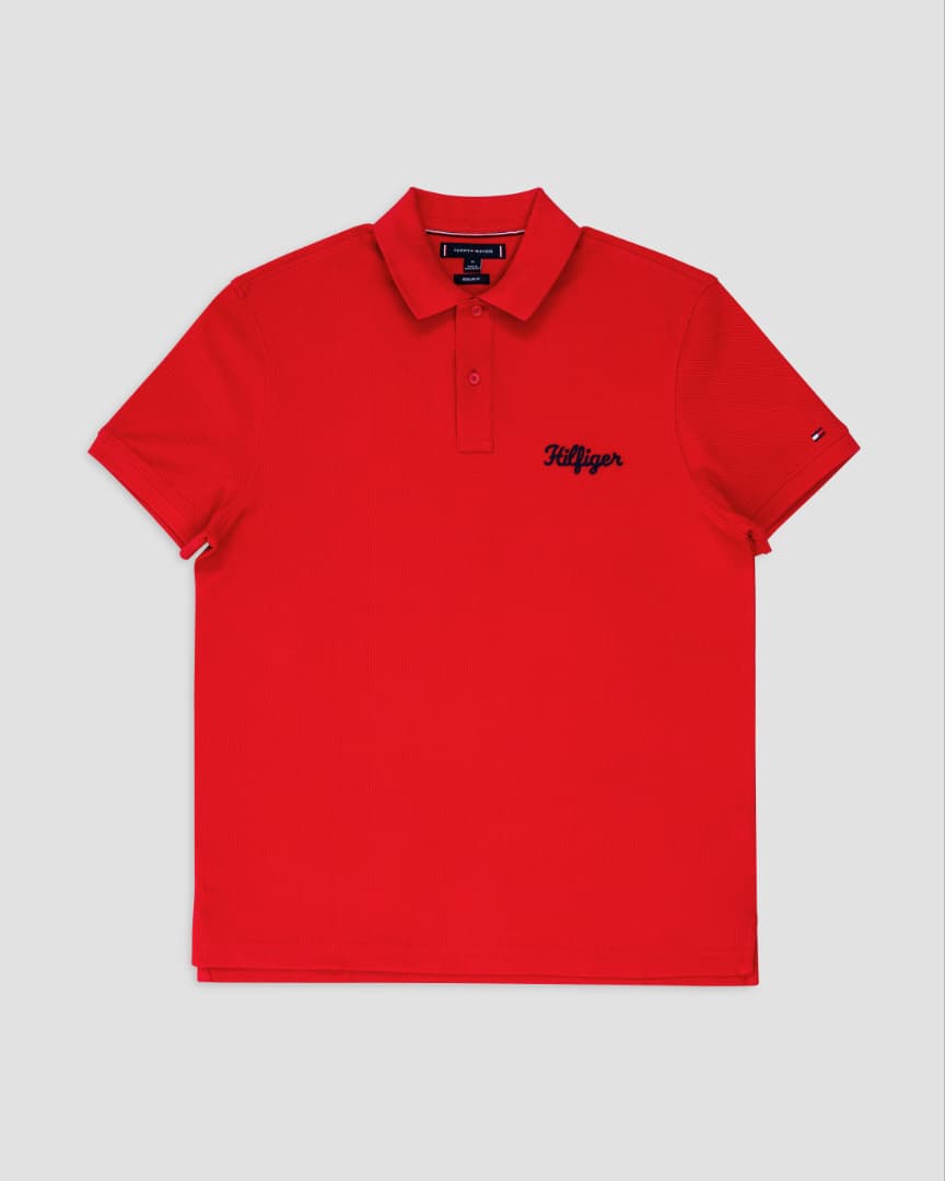Tommy Hilfiger Regular Fit Polo Shirt in Red