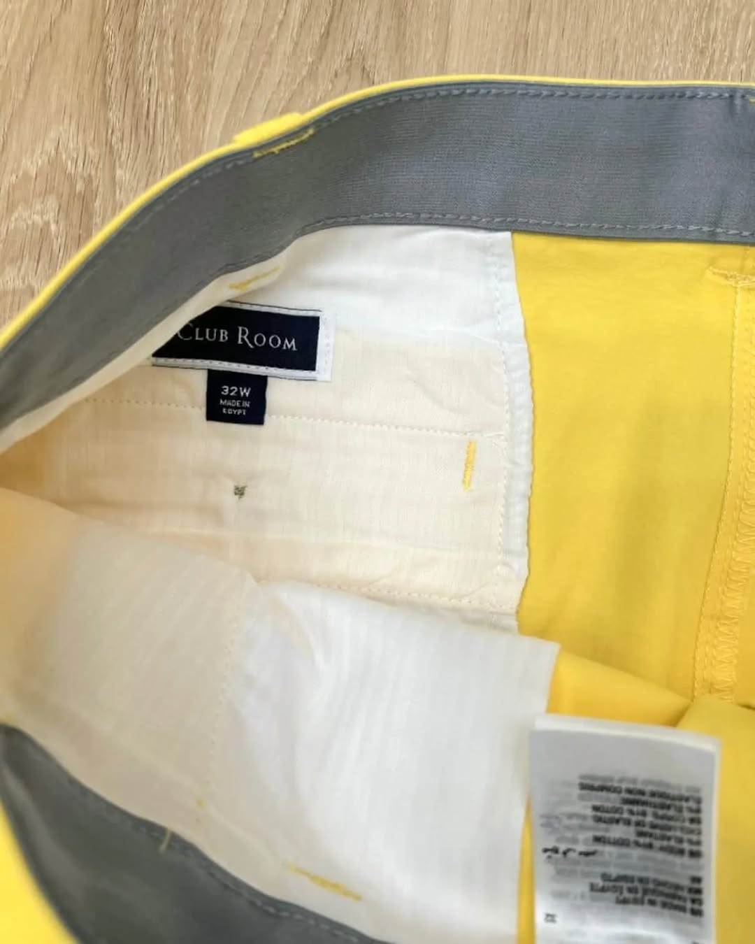 Men's Yellow Chino Shorts