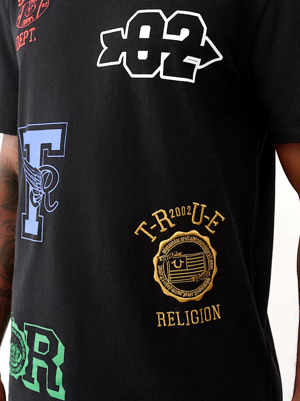 True Religion Regular Fit Embroidered T-Shirt