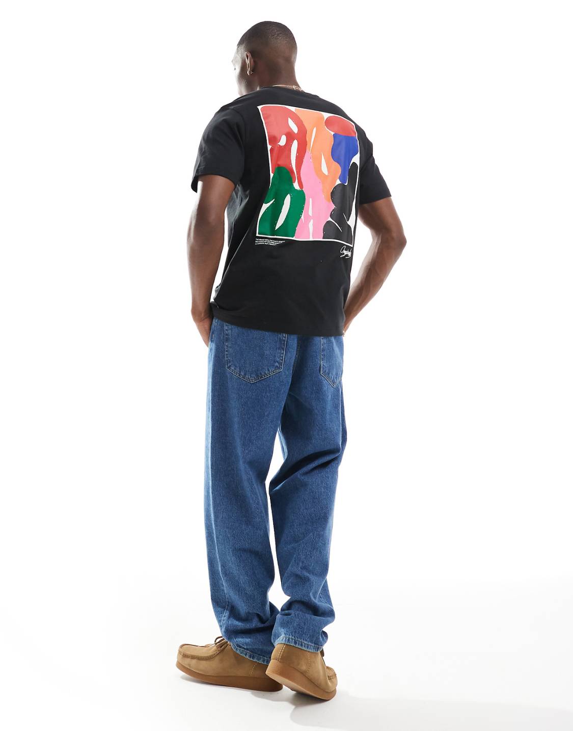 Adidas Regular Fit T-Shirt with Back Print