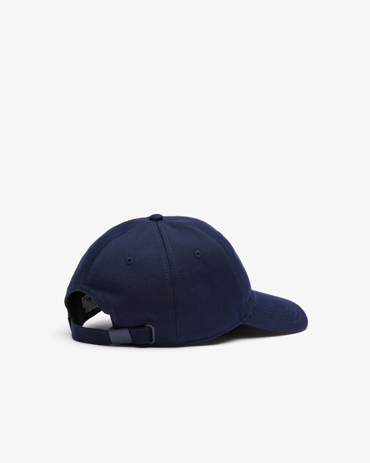 Lacoste Crocodile Badge Cotton Twill Cap In Navy