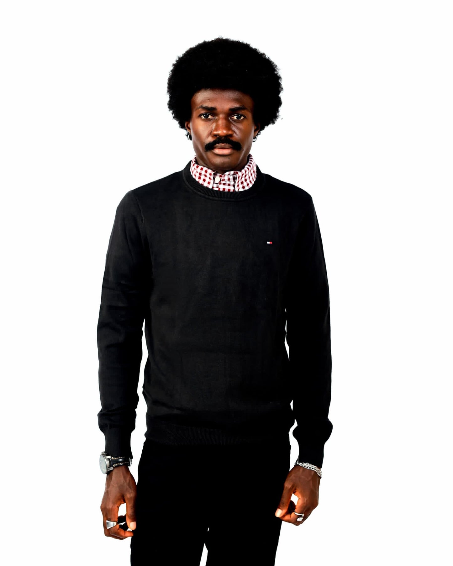 Tommy Hilfiger Black Crew Neck Sweater