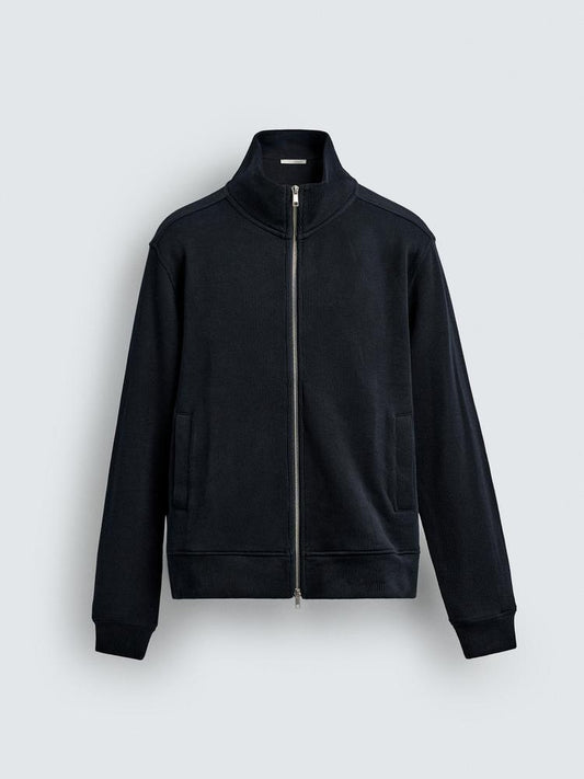 Zara Regular Fit Interlock Ribbed Jacket
