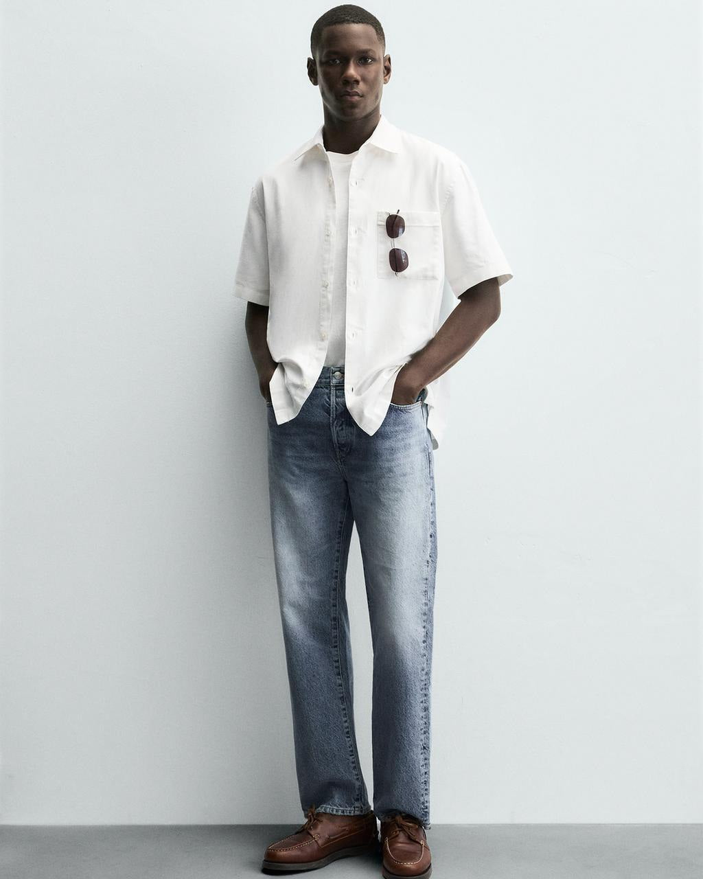 Zara Short Sleeve Cotton/Linen Shirt