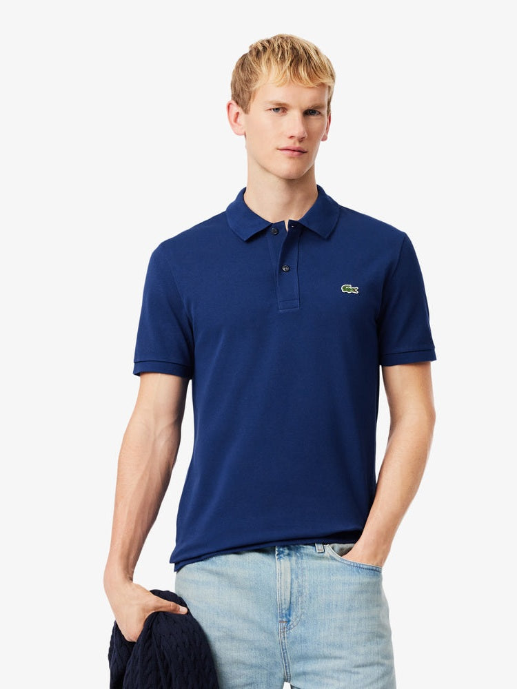 Lacoste Slim Fit Polo Shirt In Navy