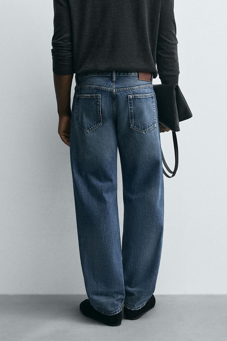 Zara Relaxed Straight Fit Denim Pant