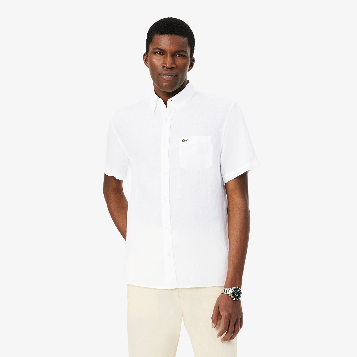 Lacoste Regular Fit Linen Shirt