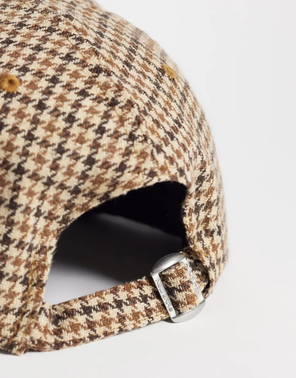 New Era NY Yankees 9forty Houndstooth Baseball Cap in Brown