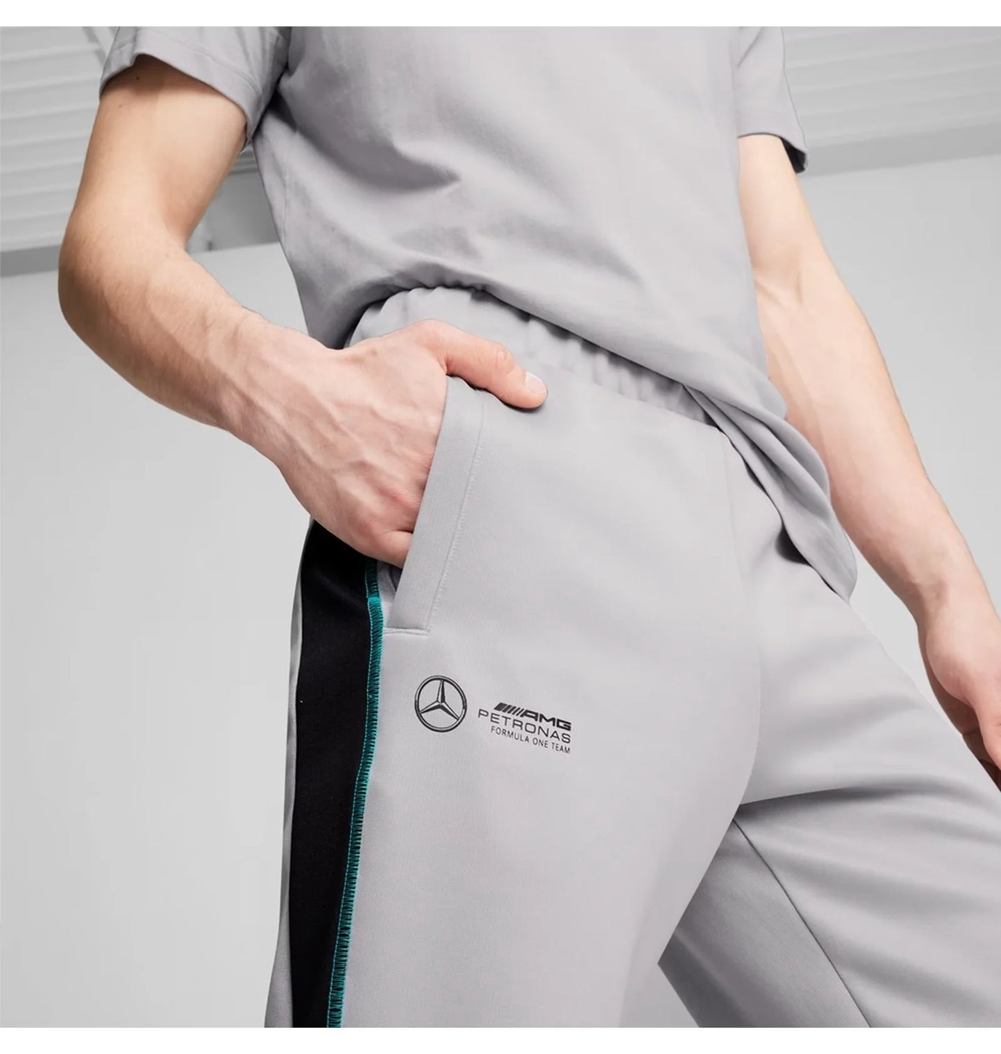 Puma Mercedes-AMG Petronas F1 MT7+ Track Pant In Grey
