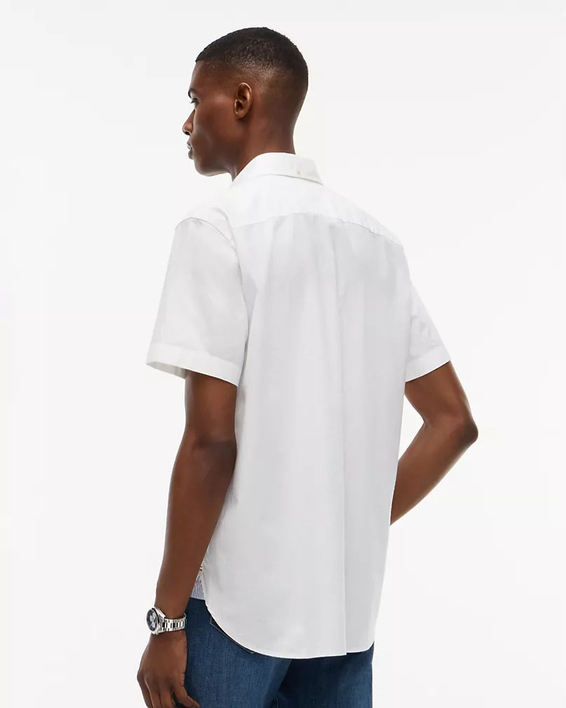 Tommy Hilfiger White Oxford Cotton Short Sleeve Shirt
