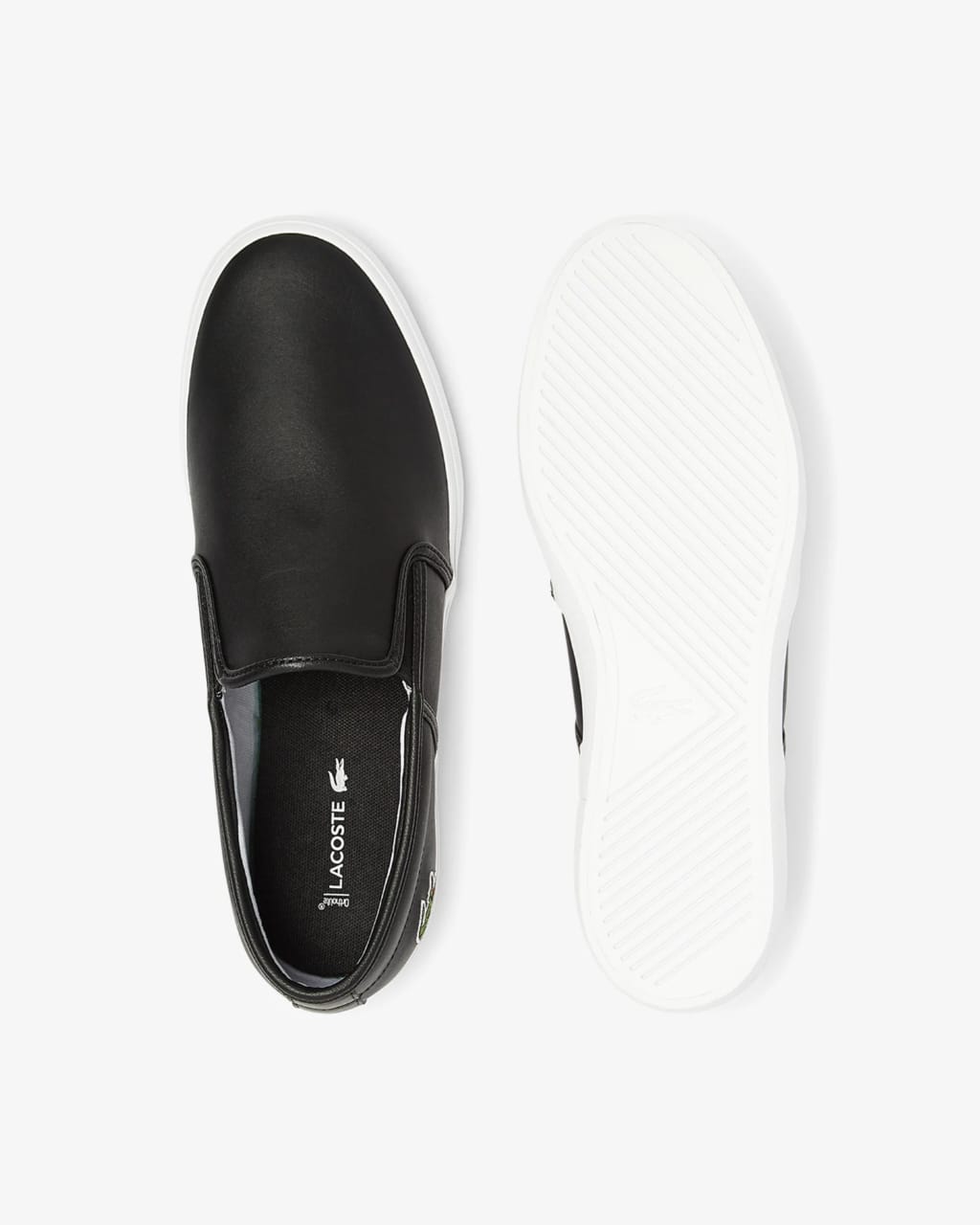 Lacoste Leather Slip-On Sneakers