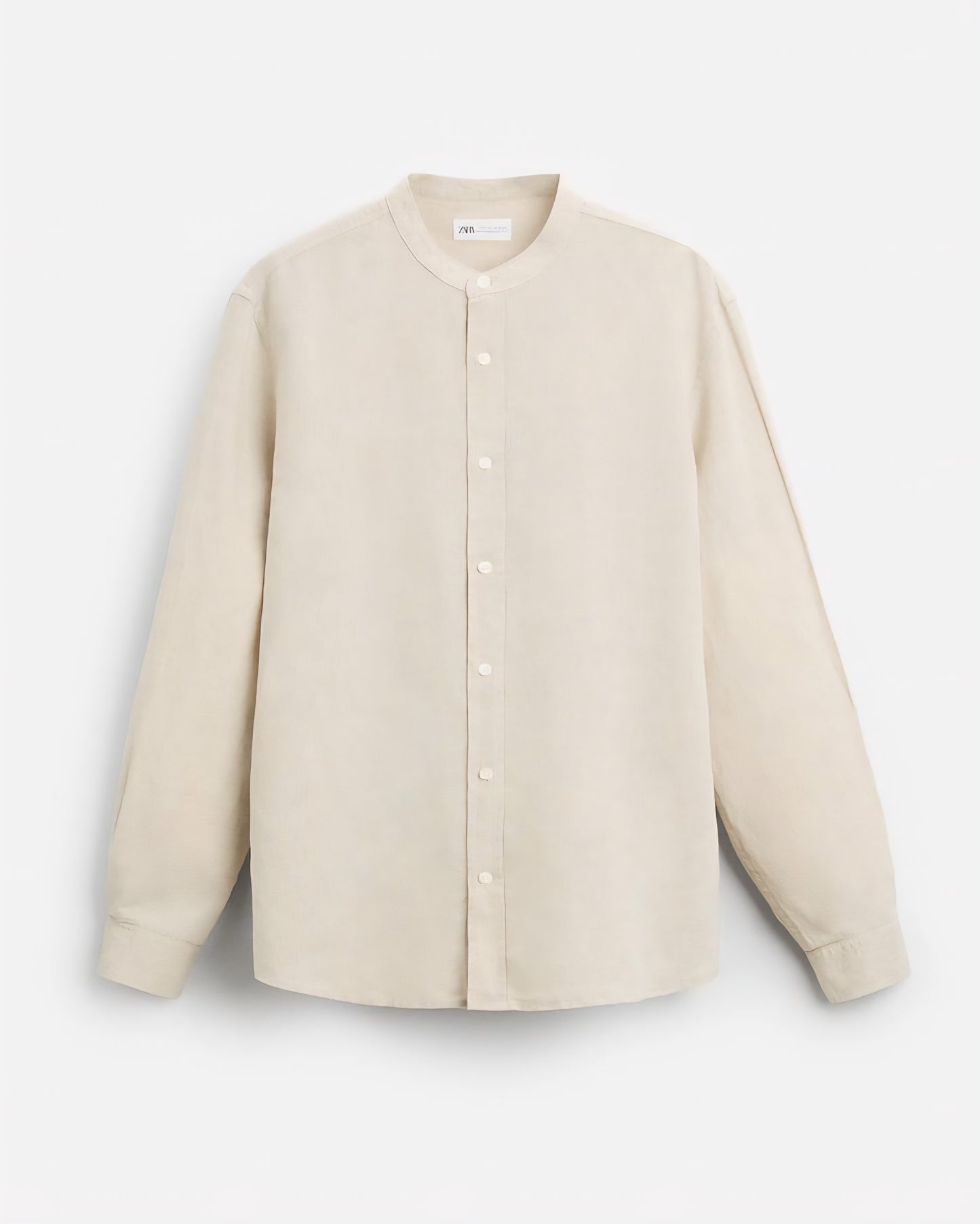 Zara Relaxed Fit Cotton-Linen Shirt