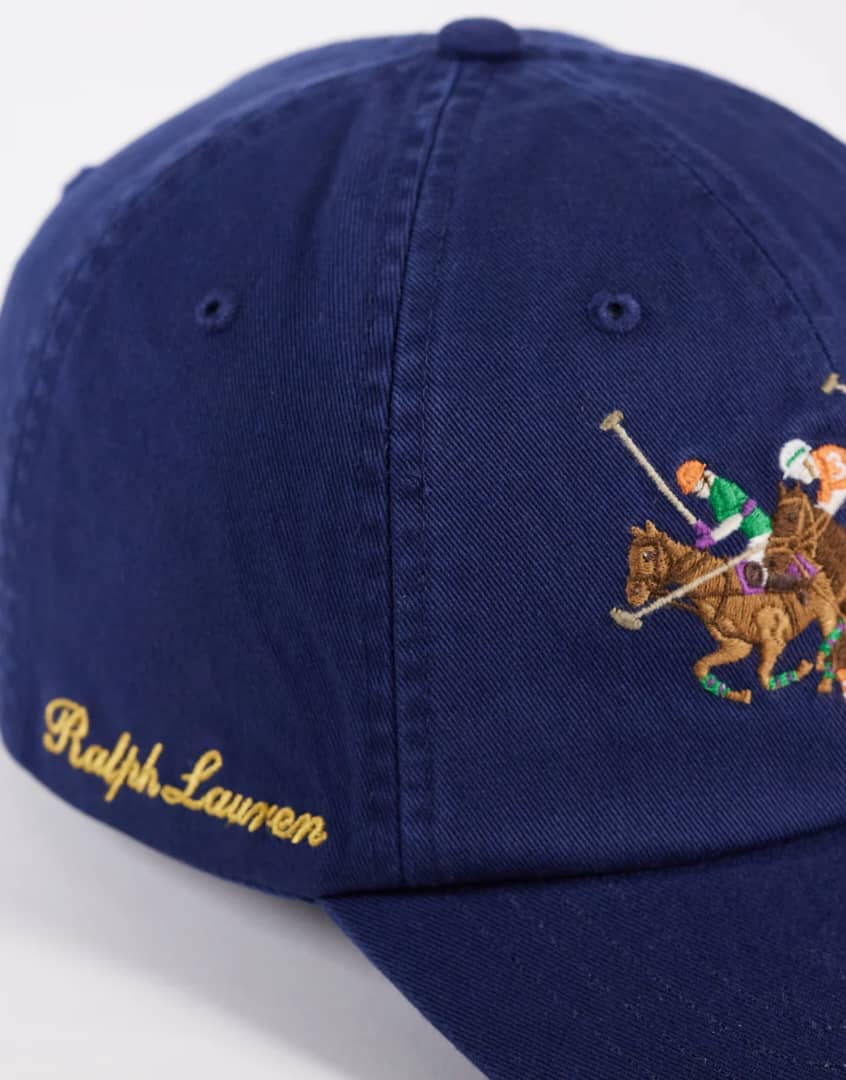 Polo Ralph Lauren Navy Triple-Pony Baseball Cap