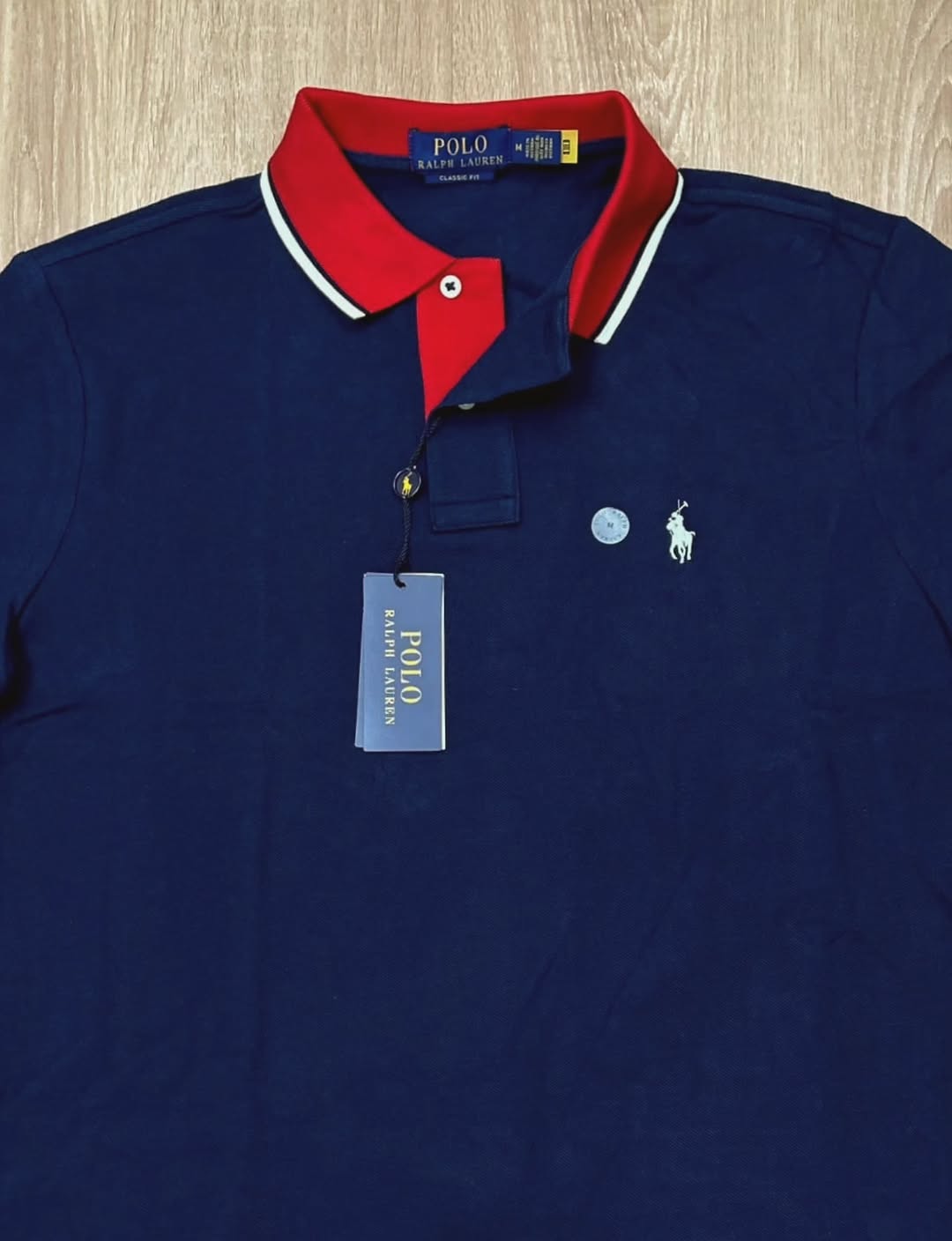 Polo Ralph Lauren Classic Fit Navy Pique Cotton Polo Shirt