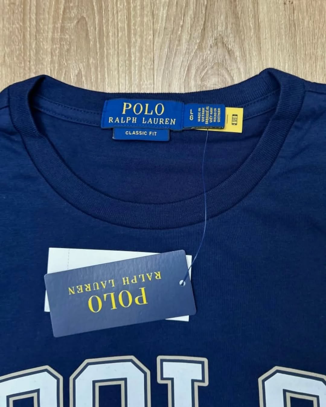 Classic Fit Navy Logo Jersey T-shirt
