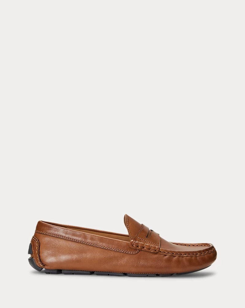 Polo Ralph Lauren Anders Leather Penny Loafer In Brown