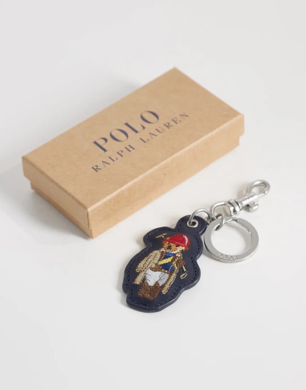 Ralph Lauren Polo Bear Leather Key Fob