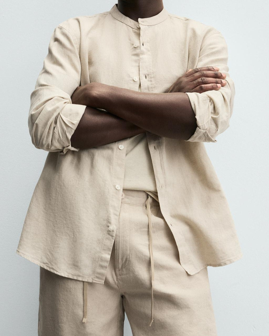Zara Relaxed Fit Cotton-Linen Shirt