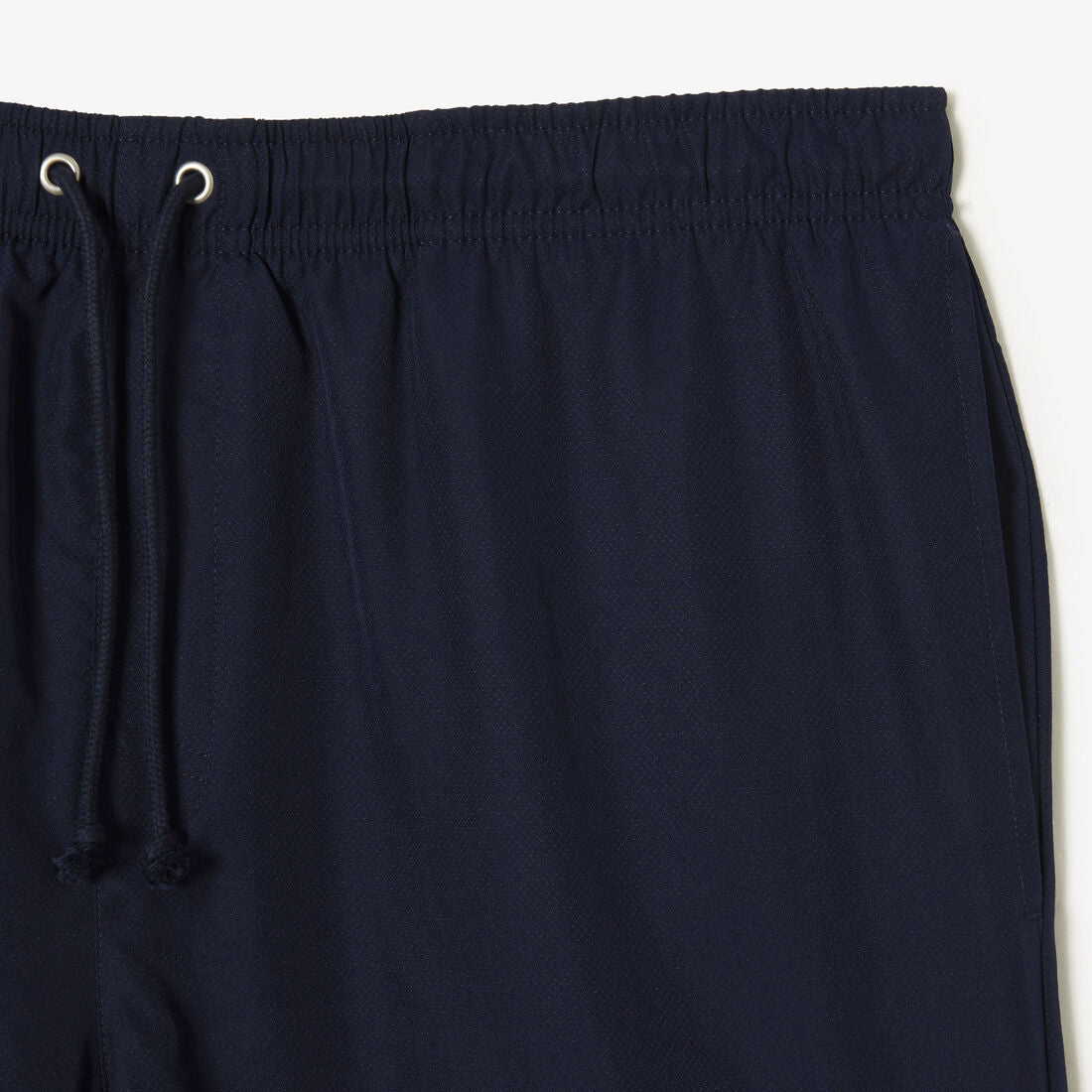 Lacoste Relaxed Fit Lightweight Diamond Taffeta Sport Short In Navy