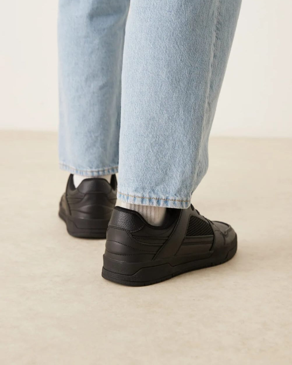 Asos Black Mulit-panelled Trainers