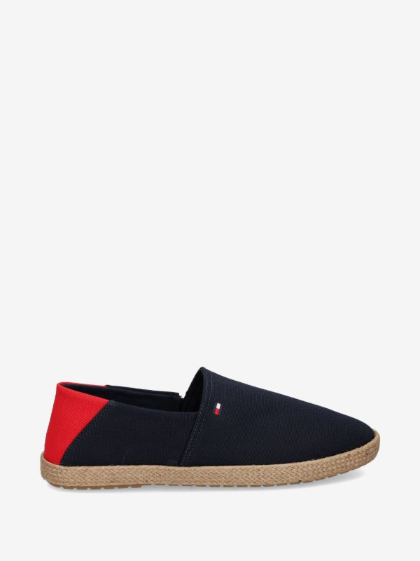 Tommy Hilfiger Flag Embroidery Canvas Espadrilles