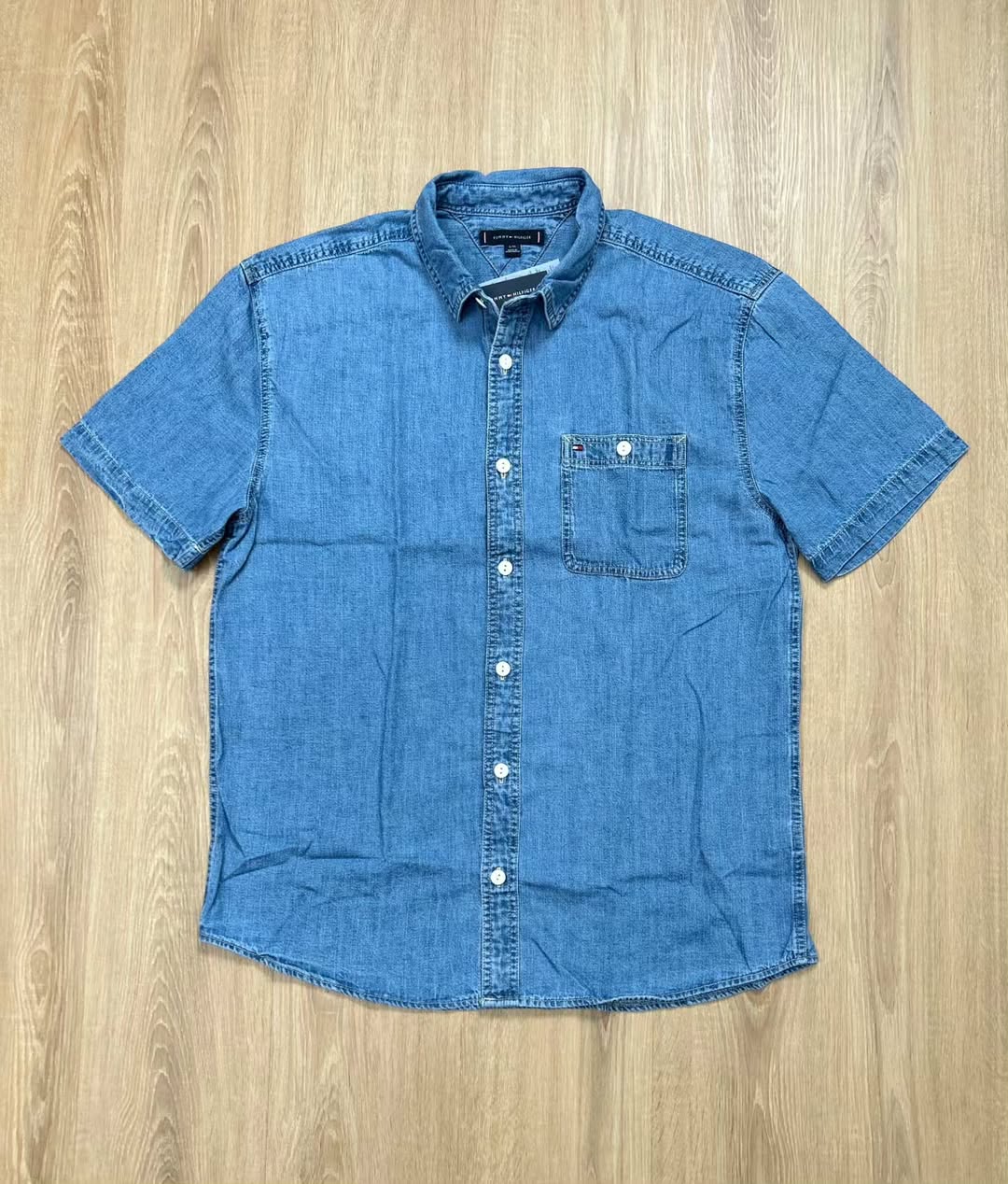 Tommy Hilfiger Regular Fit Chambray Shirt in Blue