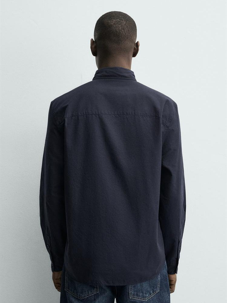 Zara Regular Fit Shirt in Navy