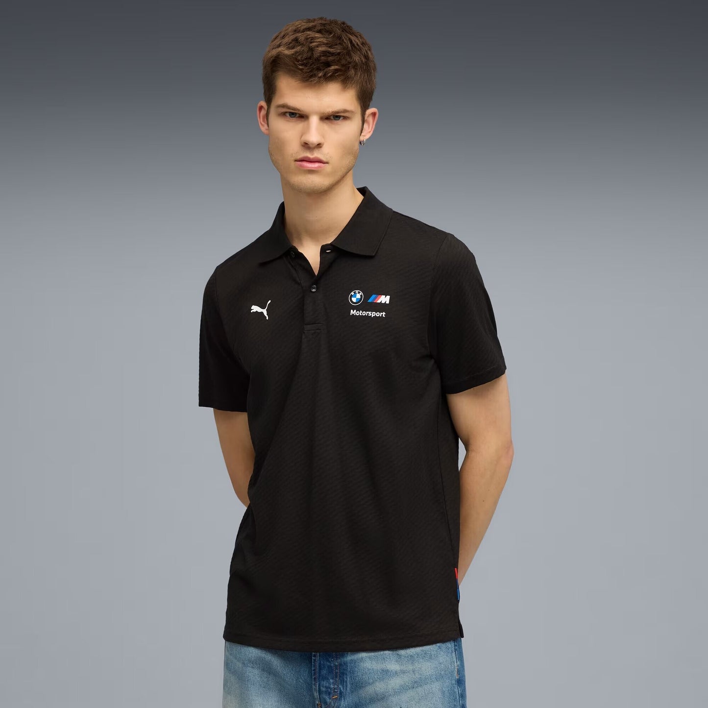 Puma X BMW Motorsport Regular Fit Black Polo Shirt