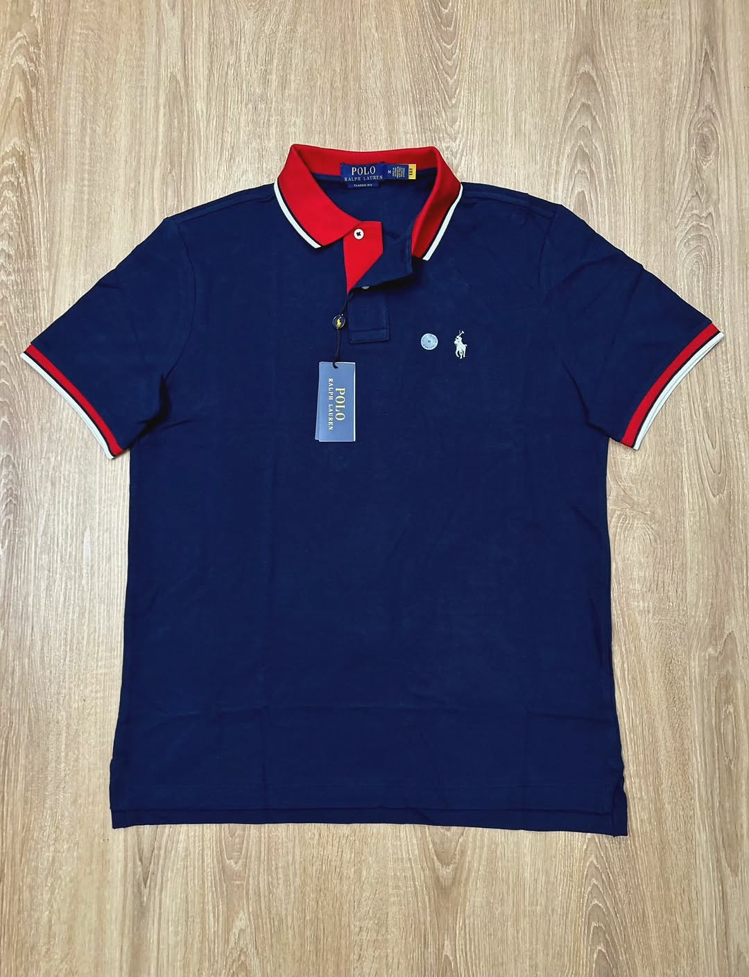 Polo Ralph Lauren Classic Fit Navy Pique Cotton Polo Shirt