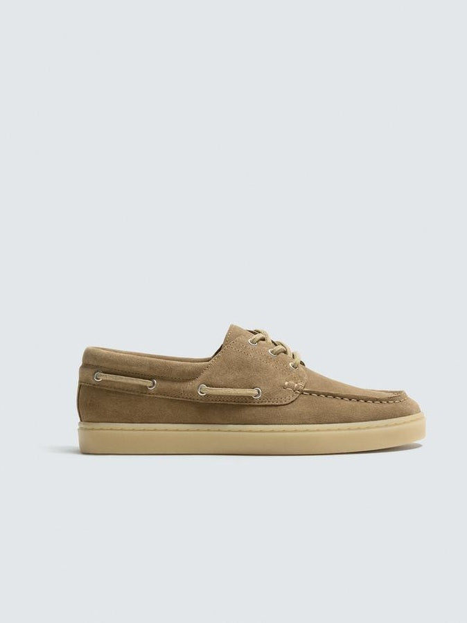 Zara Leather Boat Shoe