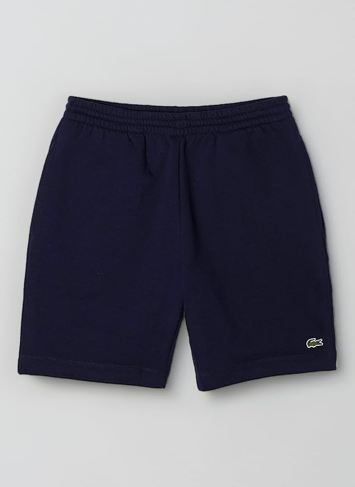 Lacoste Regular Fit Fleece Short In Navy