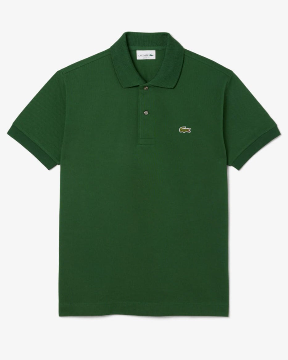 Lacoste Green Classic Fit Pique Polo Shirt