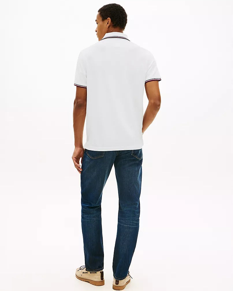 Tommy Hilfiger Regular Fit White Wicking Polo Shirt