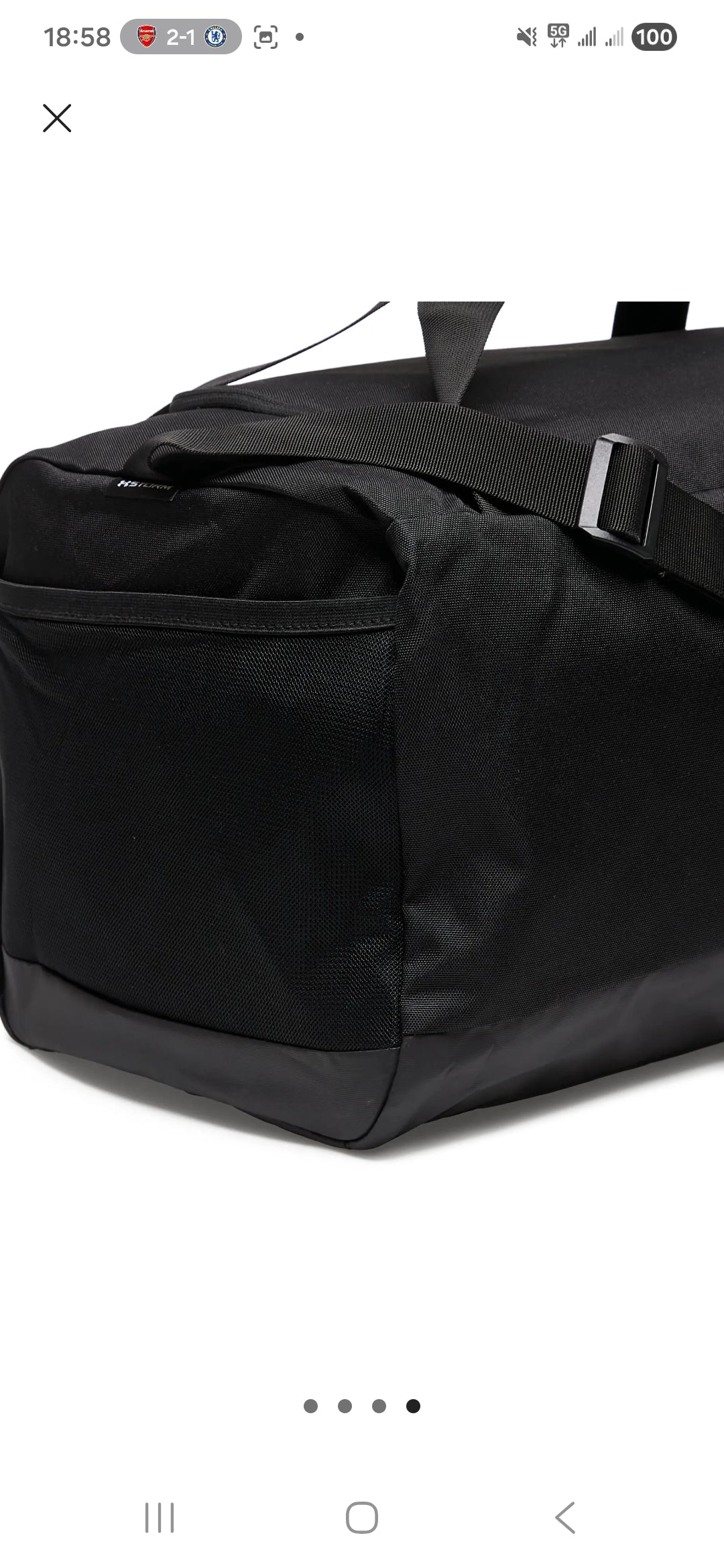 Under Armour Gametime Small Duffle Bag In Black