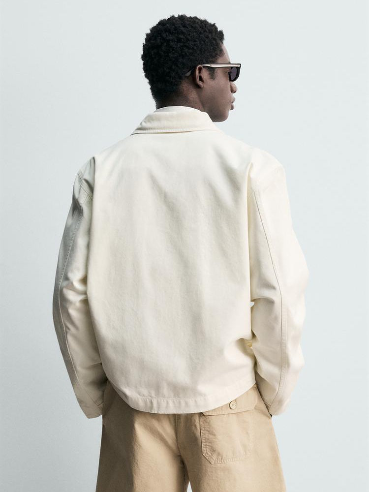 Zara Regular Fit Jacket With Pockets