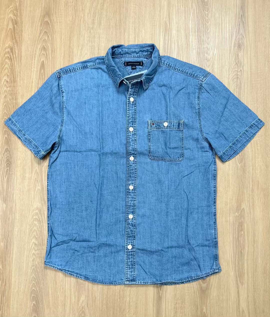 Tommy Hilfiger Regular Fit Chambray Shirt in Blue