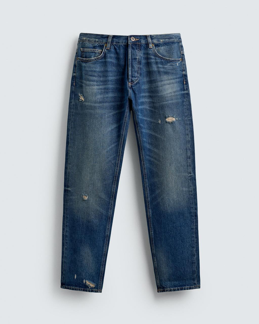 Zara Ripped Slim Fit Jeans