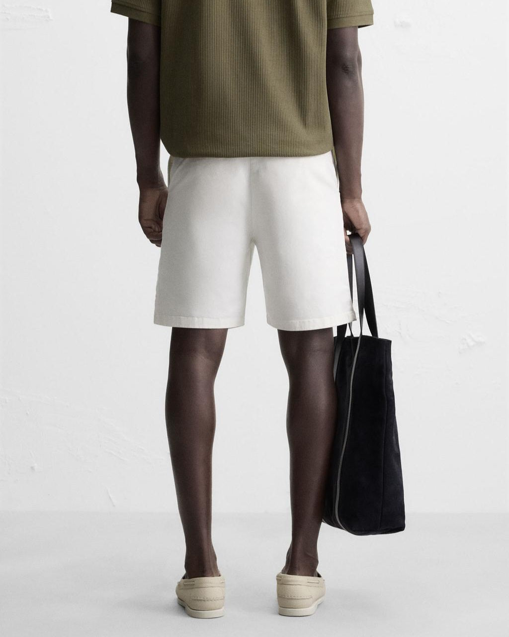 Zara White Chino Shorts