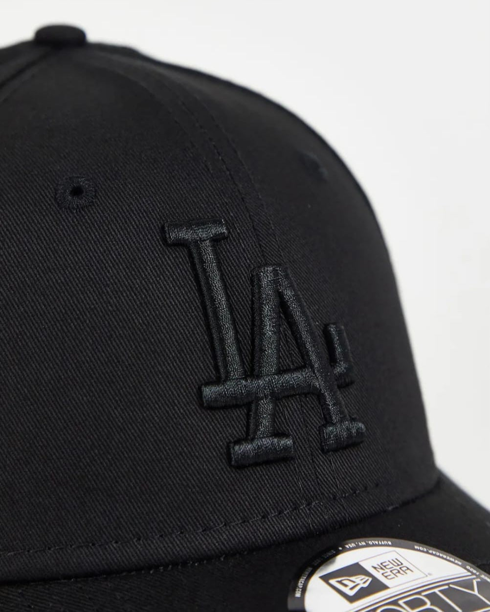 Los Angeles Black Dodgers Baseball Cap with Black Logo