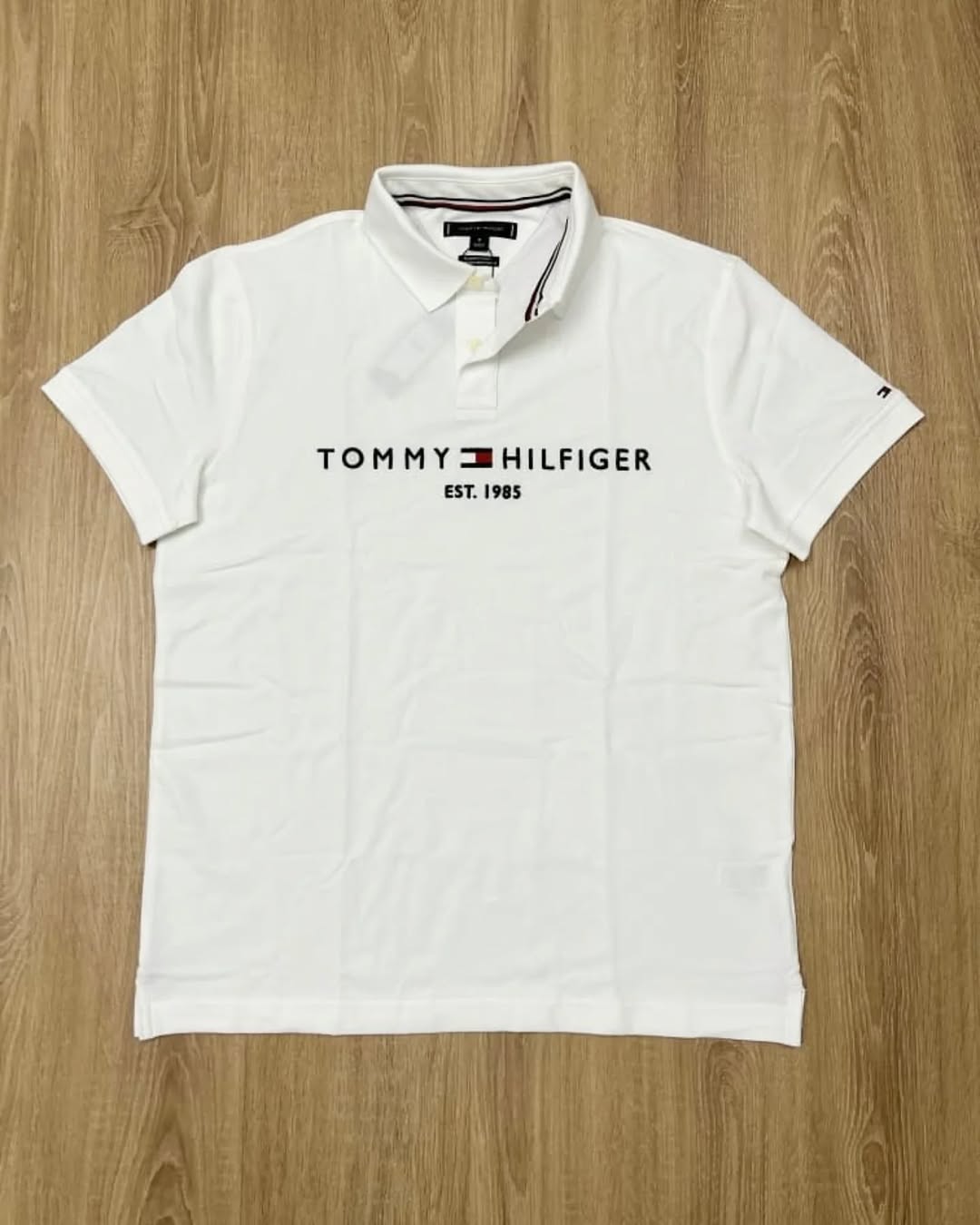 Regular Fit White Embroidered Logo Polo Shirt